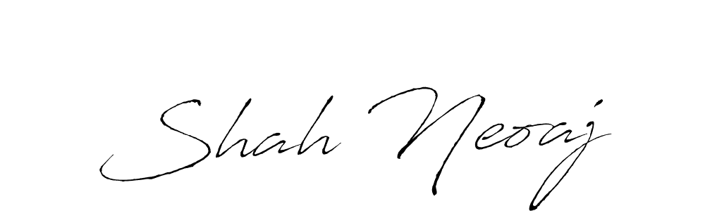 How to make Shah Neoaj name signature. Use Antro_Vectra style for creating short signs online. This is the latest handwritten sign. Shah Neoaj signature style 6 images and pictures png