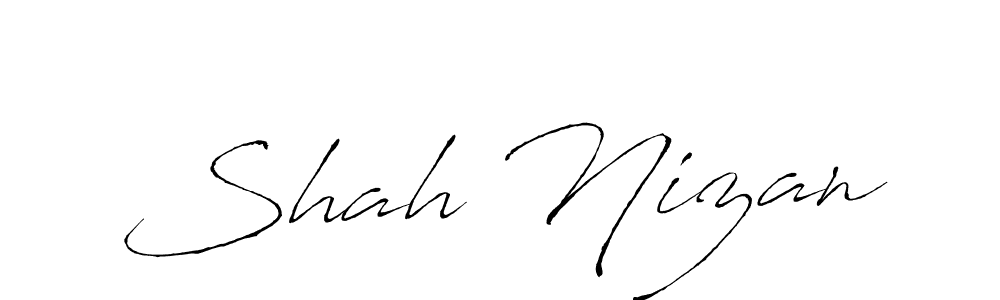 Shah Nizan stylish signature style. Best Handwritten Sign (Antro_Vectra) for my name. Handwritten Signature Collection Ideas for my name Shah Nizan. Shah Nizan signature style 6 images and pictures png