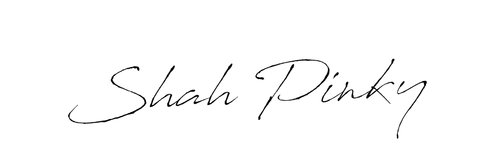 Create a beautiful signature design for name Shah Pinky. With this signature (Antro_Vectra) fonts, you can make a handwritten signature for free. Shah Pinky signature style 6 images and pictures png