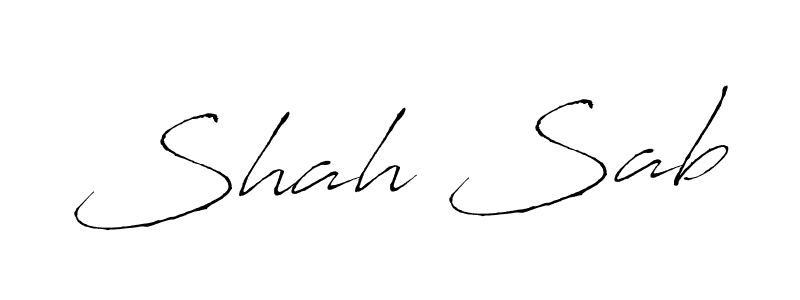 How to make Shah Sab name signature. Use Antro_Vectra style for creating short signs online. This is the latest handwritten sign. Shah Sab signature style 6 images and pictures png