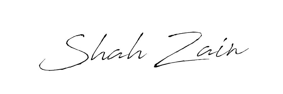 Shah Zain stylish signature style. Best Handwritten Sign (Antro_Vectra) for my name. Handwritten Signature Collection Ideas for my name Shah Zain. Shah Zain signature style 6 images and pictures png