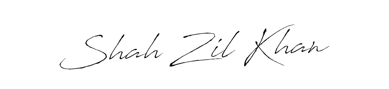 Design your own signature with our free online signature maker. With this signature software, you can create a handwritten (Antro_Vectra) signature for name Shah Zil Khan. Shah Zil Khan signature style 6 images and pictures png