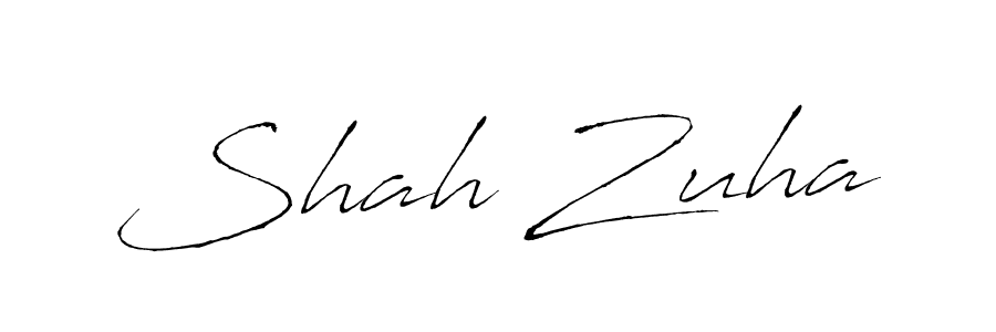 Shah Zuha stylish signature style. Best Handwritten Sign (Antro_Vectra) for my name. Handwritten Signature Collection Ideas for my name Shah Zuha. Shah Zuha signature style 6 images and pictures png