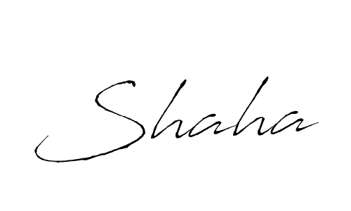 Design your own signature with our free online signature maker. With this signature software, you can create a handwritten (Antro_Vectra) signature for name Shaha. Shaha signature style 6 images and pictures png