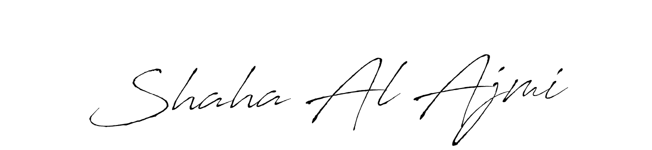 Design your own signature with our free online signature maker. With this signature software, you can create a handwritten (Antro_Vectra) signature for name Shaha Al Ajmi. Shaha Al Ajmi signature style 6 images and pictures png