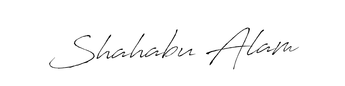 Shahabu Alam stylish signature style. Best Handwritten Sign (Antro_Vectra) for my name. Handwritten Signature Collection Ideas for my name Shahabu Alam. Shahabu Alam signature style 6 images and pictures png