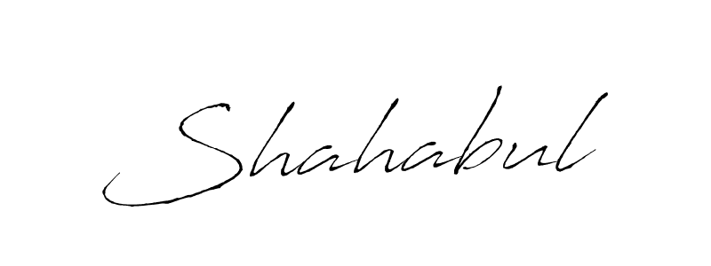 Use a signature maker to create a handwritten signature online. With this signature software, you can design (Antro_Vectra) your own signature for name Shahabul. Shahabul signature style 6 images and pictures png