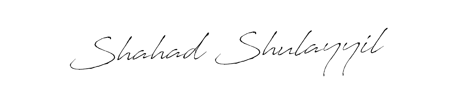 Design your own signature with our free online signature maker. With this signature software, you can create a handwritten (Antro_Vectra) signature for name Shahad Shulayyil. Shahad Shulayyil signature style 6 images and pictures png