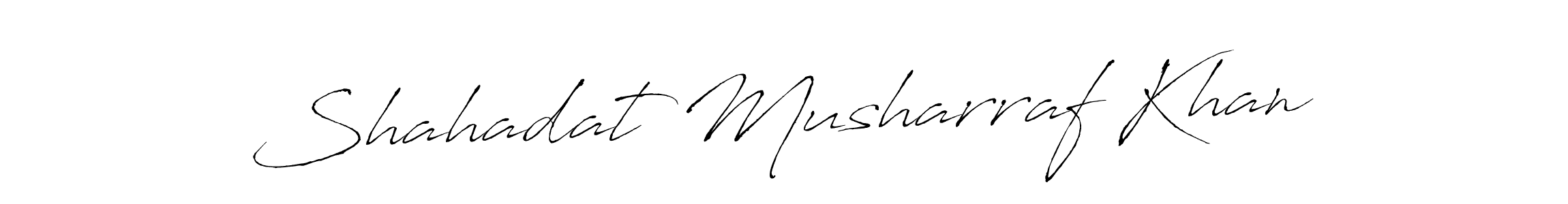 Also You can easily find your signature by using the search form. We will create Shahadat Musharraf Khan name handwritten signature images for you free of cost using Antro_Vectra sign style. Shahadat Musharraf Khan signature style 6 images and pictures png