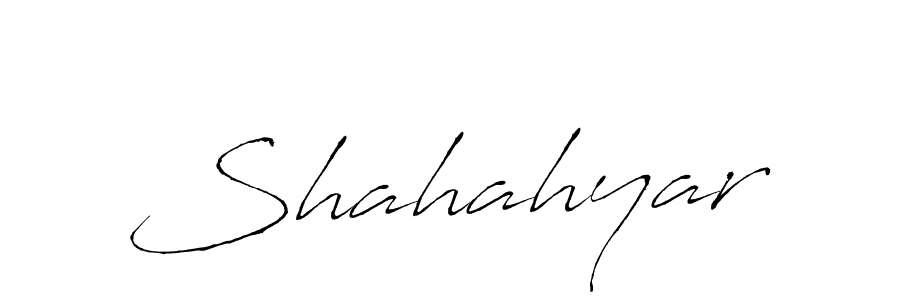 Design your own signature with our free online signature maker. With this signature software, you can create a handwritten (Antro_Vectra) signature for name Shahahyar. Shahahyar signature style 6 images and pictures png