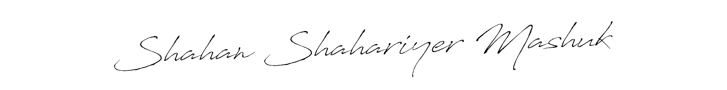 Also we have Shahan Shahariyer Mashuk name is the best signature style. Create professional handwritten signature collection using Antro_Vectra autograph style. Shahan Shahariyer Mashuk signature style 6 images and pictures png