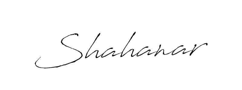 Make a beautiful signature design for name Shahanar. With this signature (Antro_Vectra) style, you can create a handwritten signature for free. Shahanar signature style 6 images and pictures png