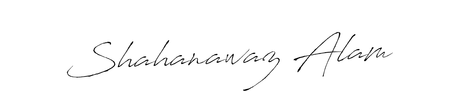 Make a beautiful signature design for name Shahanawaz Alam. With this signature (Antro_Vectra) style, you can create a handwritten signature for free. Shahanawaz Alam signature style 6 images and pictures png