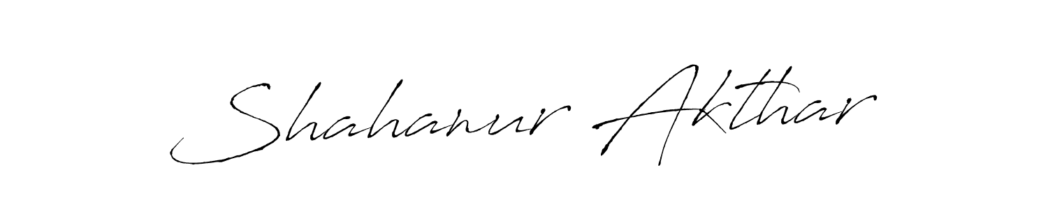 Make a beautiful signature design for name Shahanur Akthar. With this signature (Antro_Vectra) style, you can create a handwritten signature for free. Shahanur Akthar signature style 6 images and pictures png