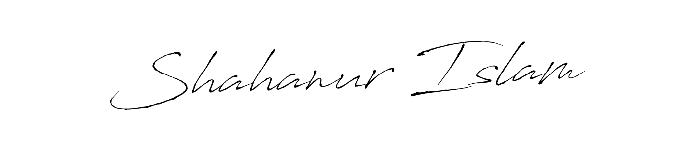 How to make Shahanur Islam name signature. Use Antro_Vectra style for creating short signs online. This is the latest handwritten sign. Shahanur Islam signature style 6 images and pictures png