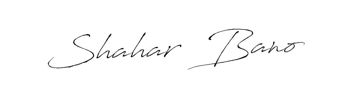 Shahar  Bano stylish signature style. Best Handwritten Sign (Antro_Vectra) for my name. Handwritten Signature Collection Ideas for my name Shahar  Bano. Shahar  Bano signature style 6 images and pictures png