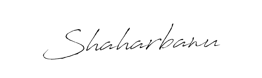 Make a beautiful signature design for name Shaharbanu. With this signature (Antro_Vectra) style, you can create a handwritten signature for free. Shaharbanu signature style 6 images and pictures png