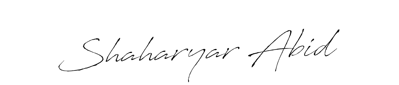 Also You can easily find your signature by using the search form. We will create Shaharyar Abid name handwritten signature images for you free of cost using Antro_Vectra sign style. Shaharyar Abid signature style 6 images and pictures png