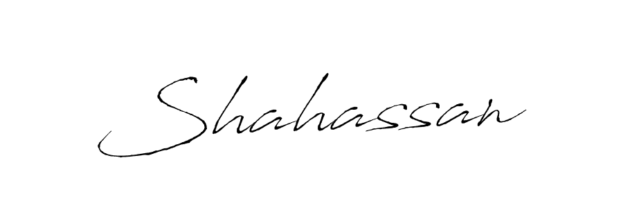 if you are searching for the best signature style for your name Shahassan. so please give up your signature search. here we have designed multiple signature styles  using Antro_Vectra. Shahassan signature style 6 images and pictures png