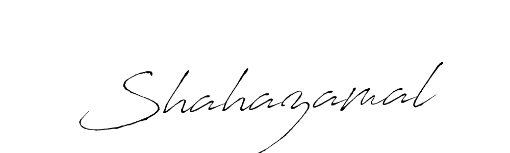 Make a beautiful signature design for name Shahazamal. With this signature (Antro_Vectra) style, you can create a handwritten signature for free. Shahazamal signature style 6 images and pictures png