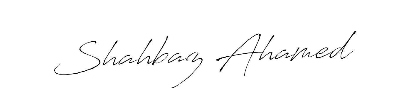 Make a beautiful signature design for name Shahbaz Ahamed. With this signature (Antro_Vectra) style, you can create a handwritten signature for free. Shahbaz Ahamed signature style 6 images and pictures png
