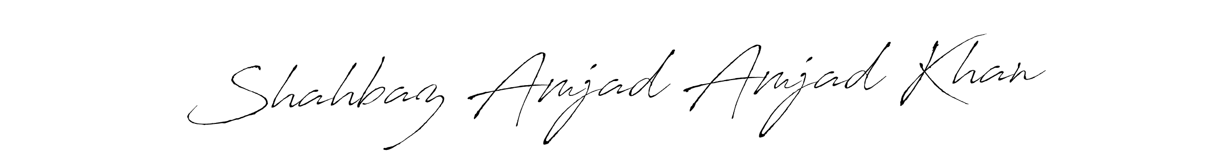 You can use this online signature creator to create a handwritten signature for the name Shahbaz Amjad Amjad Khan. This is the best online autograph maker. Shahbaz Amjad Amjad Khan signature style 6 images and pictures png