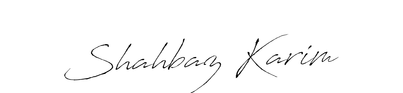 Antro_Vectra is a professional signature style that is perfect for those who want to add a touch of class to their signature. It is also a great choice for those who want to make their signature more unique. Get Shahbaz Karim name to fancy signature for free. Shahbaz Karim signature style 6 images and pictures png