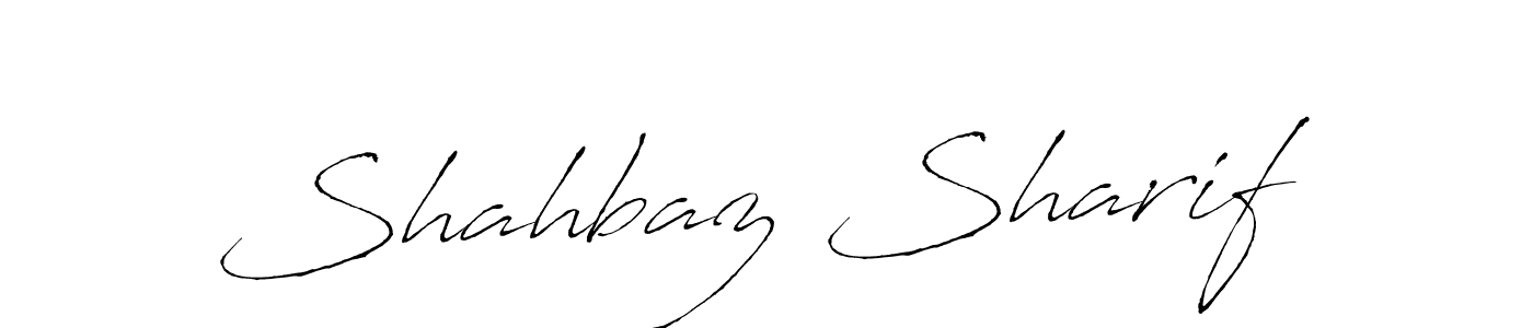 Create a beautiful signature design for name Shahbaz Sharif. With this signature (Antro_Vectra) fonts, you can make a handwritten signature for free. Shahbaz Sharif signature style 6 images and pictures png