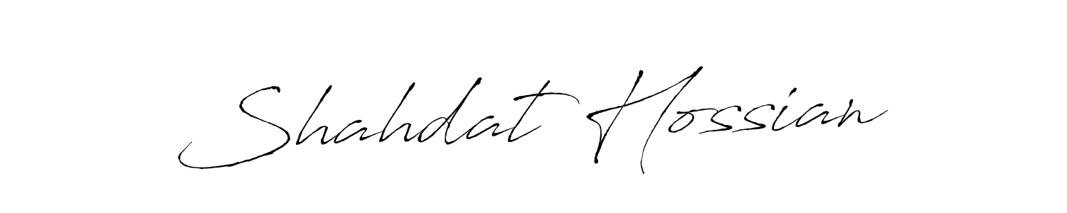 You should practise on your own different ways (Antro_Vectra) to write your name (Shahdat Hossian) in signature. don't let someone else do it for you. Shahdat Hossian signature style 6 images and pictures png