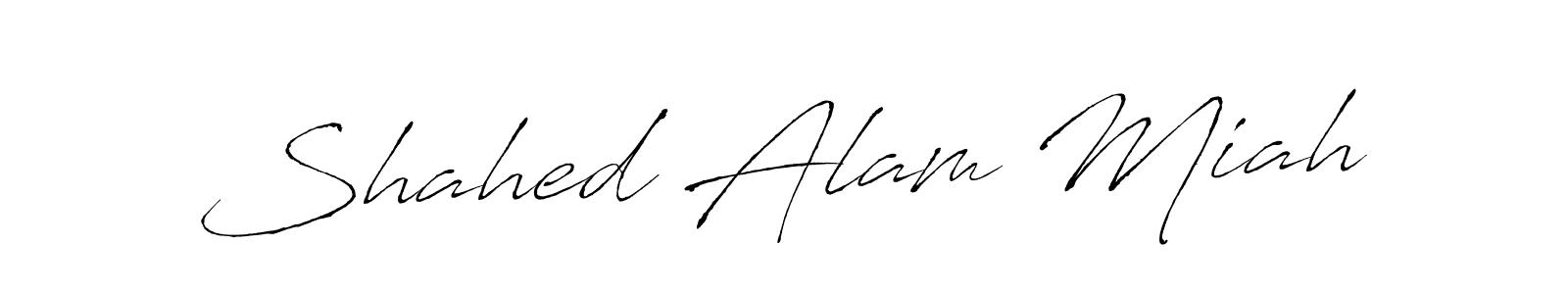 Also we have Shahed Alam Miah name is the best signature style. Create professional handwritten signature collection using Antro_Vectra autograph style. Shahed Alam Miah signature style 6 images and pictures png