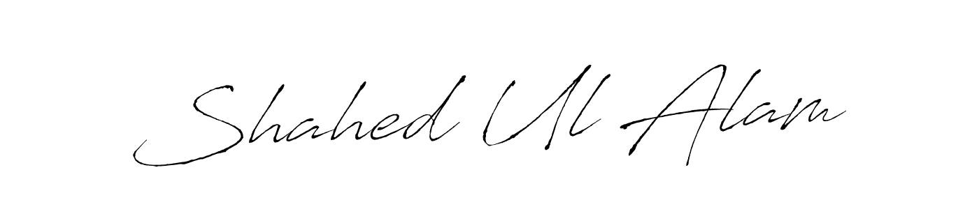 Design your own signature with our free online signature maker. With this signature software, you can create a handwritten (Antro_Vectra) signature for name Shahed Ul Alam. Shahed Ul Alam signature style 6 images and pictures png