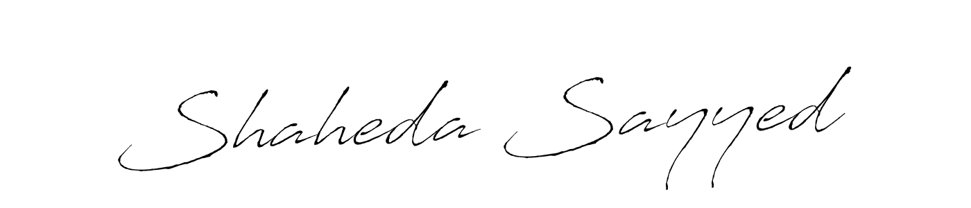 Use a signature maker to create a handwritten signature online. With this signature software, you can design (Antro_Vectra) your own signature for name Shaheda Sayyed. Shaheda Sayyed signature style 6 images and pictures png