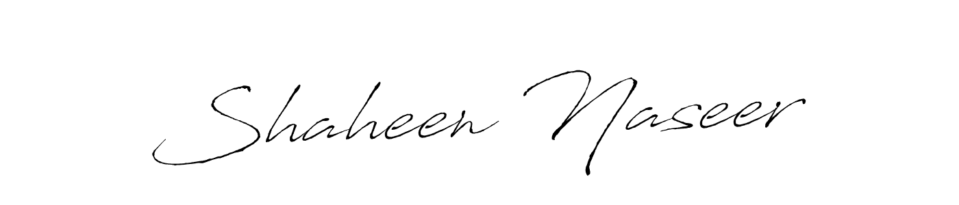 How to make Shaheen Naseer name signature. Use Antro_Vectra style for creating short signs online. This is the latest handwritten sign. Shaheen Naseer signature style 6 images and pictures png