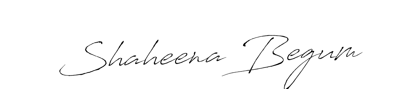 Create a beautiful signature design for name Shaheena Begum. With this signature (Antro_Vectra) fonts, you can make a handwritten signature for free. Shaheena Begum signature style 6 images and pictures png