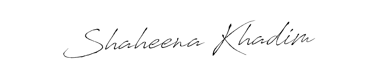 Use a signature maker to create a handwritten signature online. With this signature software, you can design (Antro_Vectra) your own signature for name Shaheena Khadim. Shaheena Khadim signature style 6 images and pictures png