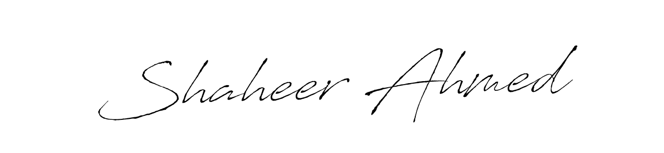 Also we have Shaheer Ahmed name is the best signature style. Create professional handwritten signature collection using Antro_Vectra autograph style. Shaheer Ahmed signature style 6 images and pictures png