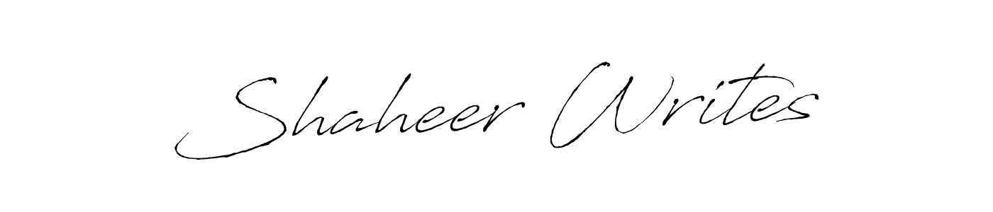 Shaheer Writes stylish signature style. Best Handwritten Sign (Antro_Vectra) for my name. Handwritten Signature Collection Ideas for my name Shaheer Writes. Shaheer Writes signature style 6 images and pictures png