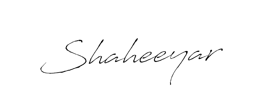 Make a beautiful signature design for name Shaheeyar. With this signature (Antro_Vectra) style, you can create a handwritten signature for free. Shaheeyar signature style 6 images and pictures png