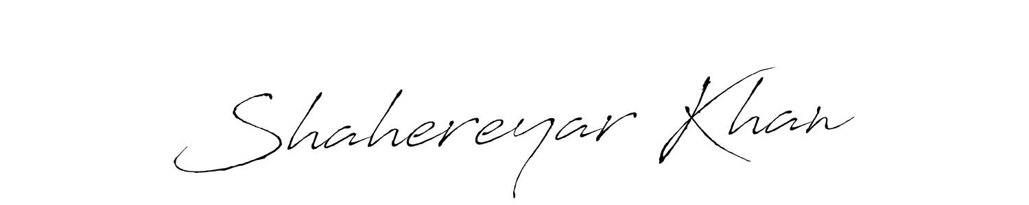 How to Draw Shahereyar Khan signature style? Antro_Vectra is a latest design signature styles for name Shahereyar Khan. Shahereyar Khan signature style 6 images and pictures png