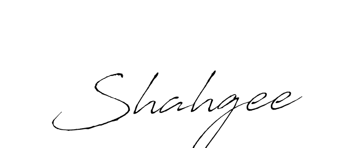 Design your own signature with our free online signature maker. With this signature software, you can create a handwritten (Antro_Vectra) signature for name Shahgee. Shahgee signature style 6 images and pictures png