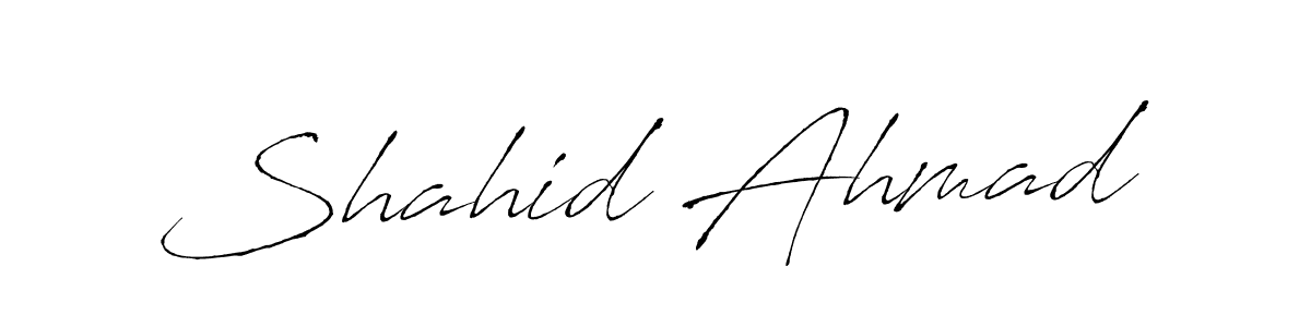 Also we have Shahid Ahmad name is the best signature style. Create professional handwritten signature collection using Antro_Vectra autograph style. Shahid Ahmad signature style 6 images and pictures png