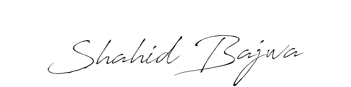 Create a beautiful signature design for name Shahid Bajwa. With this signature (Antro_Vectra) fonts, you can make a handwritten signature for free. Shahid Bajwa signature style 6 images and pictures png