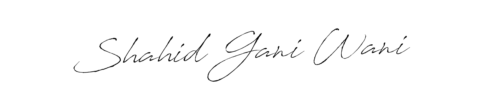 Also You can easily find your signature by using the search form. We will create Shahid Gani Wani name handwritten signature images for you free of cost using Antro_Vectra sign style. Shahid Gani Wani signature style 6 images and pictures png