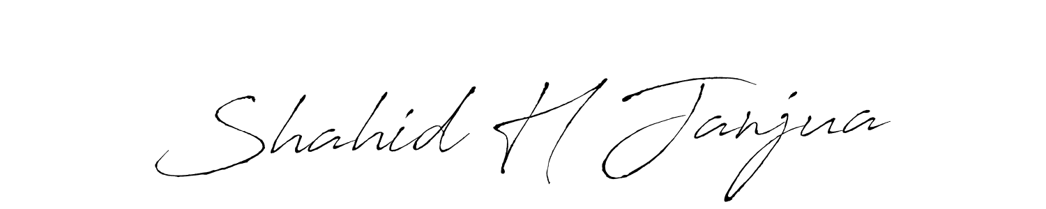 Also You can easily find your signature by using the search form. We will create Shahid H Janjua name handwritten signature images for you free of cost using Antro_Vectra sign style. Shahid H Janjua signature style 6 images and pictures png