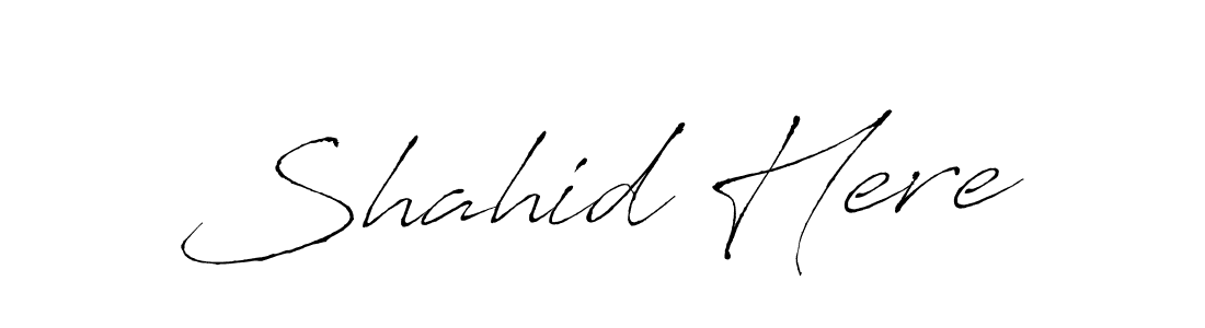 See photos of Shahid Here official signature by Spectra . Check more albums & portfolios. Read reviews & check more about Antro_Vectra font. Shahid Here signature style 6 images and pictures png