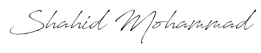Generate high-definition signature styles for Shahid Mohammad. The Antro_Vectra typeface ensures crisp legibility and sophisticated design. Shahid Mohammad signature style 6 images and pictures png