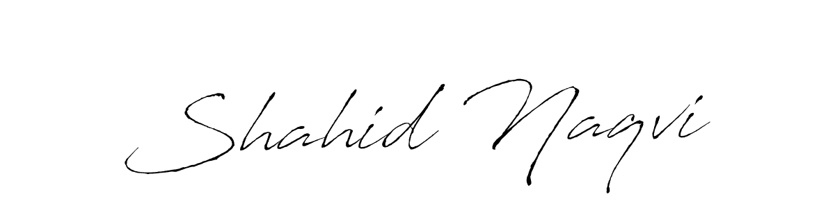 How to make Shahid Naqvi signature? Antro_Vectra is a professional autograph style. Create handwritten signature for Shahid Naqvi name. Shahid Naqvi signature style 6 images and pictures png