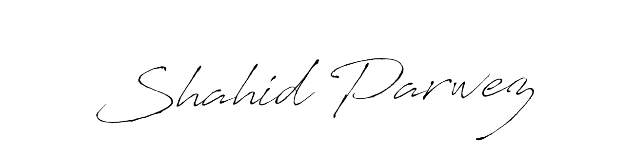 Use a signature maker to create a handwritten signature online. With this signature software, you can design (Antro_Vectra) your own signature for name Shahid Parwez. Shahid Parwez signature style 6 images and pictures png