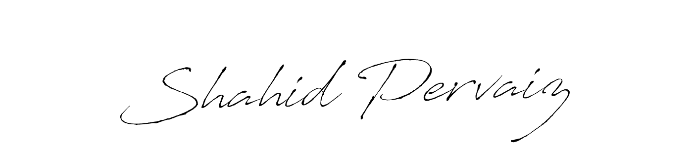 Make a beautiful signature design for name Shahid Pervaiz. With this signature (Antro_Vectra) style, you can create a handwritten signature for free. Shahid Pervaiz signature style 6 images and pictures png