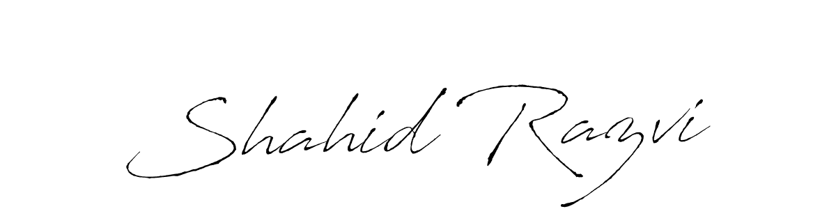 Create a beautiful signature design for name Shahid Razvi. With this signature (Antro_Vectra) fonts, you can make a handwritten signature for free. Shahid Razvi signature style 6 images and pictures png